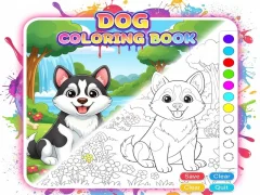 Permainan Buku pewarna anjing talian