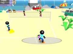 Permainan Bola Tampar Pantai Stickman talian