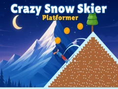 Permainan Pemain Ski Salji Gila: Platformer talian