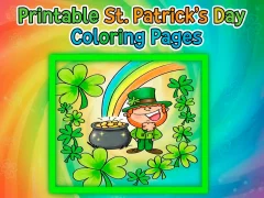 Permainan Halaman Mewarna Hari St Patrick yang boleh dicetak talian