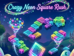 Permainan Gila Neon Square Rush talian