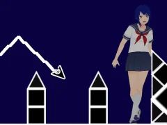 Permainan Gelombang Dash Geometri Angkasa talian