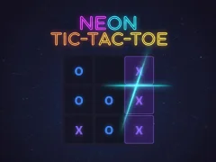Permainan Neon Tic-Tac-Toe talian