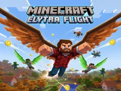 Permainan Minecraft: Penerbangan Elytra talian