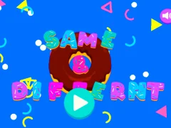 Permainan Donat yang sama & berbeza talian