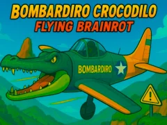 Permainan Bombardiro Crocodilo Flying Brainrot talian