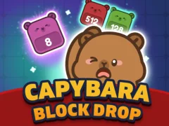 Permainan Drop blok Capybara talian