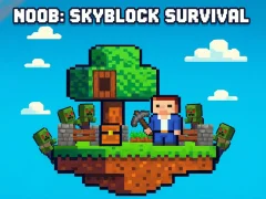 Permainan Noob: Skyblock Survival talian