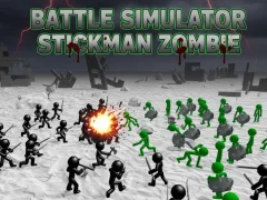 Permainan Simulator Pertempuran Zombie Stickman talian