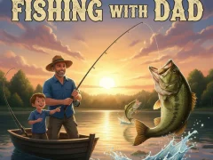 Permainan Memancing dengan ayah talian