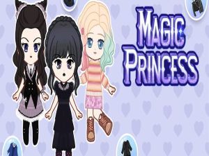 Permainan Puteri Magic: Berpakaian anak patung talian