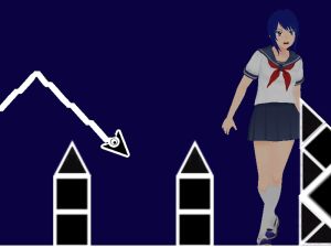 Permainan Gelombang Dash Geometri Angkasa talian