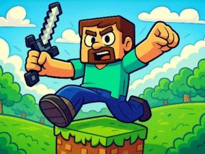 Permainan Percubaan Parkour Minecraft talian