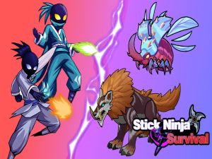 Permainan Stick ninja survival talian