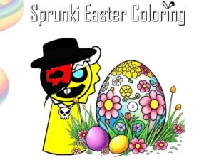 Permainan Pewarna Paskah Sprunki talian