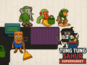 Permainan Pasar raya Tung Tung Sahur talian