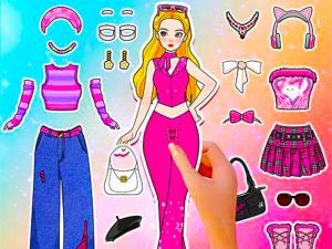 Permainan Diary Paper Doll: Berdandan DIY talian