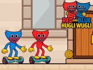 Permainan Hugli Wugli Merah dan Biru talian