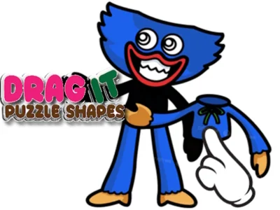 Permainan Seret bentuk teka-teki talian