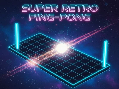 Permainan Super retro ping-pong talian