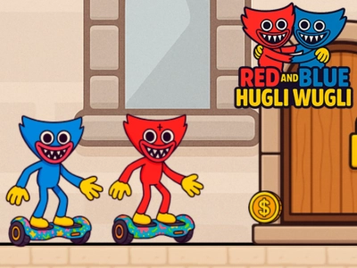 Permainan Hugli Wugli Merah dan Biru talian