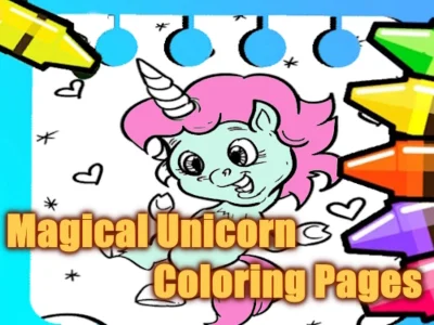 Permainan Halaman pewarna unicorn ajaib talian