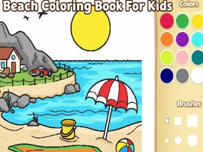 Permainan Buku pewarna pantai untuk kanak-kanak talian Permainan Buku pewarna pantai untuk kanak-kanak talian