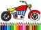 Permainan Kembali ke Sekolah: Mewarnakan Motosikal talian