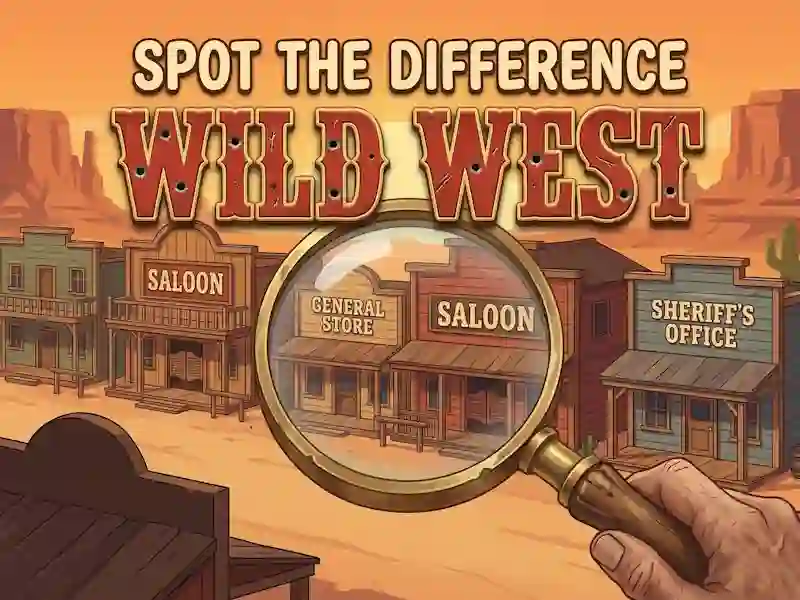 Permainan Lihat Perbezaan Wild West talian
