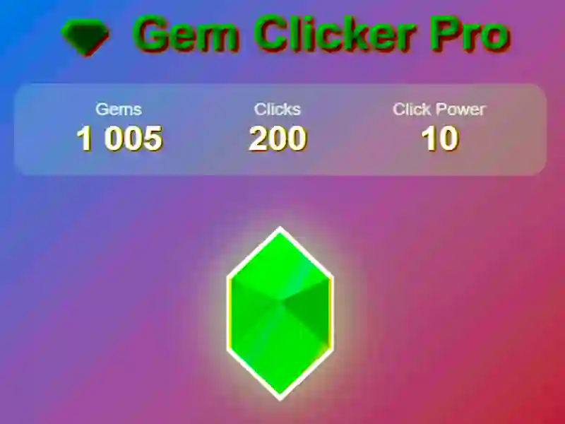 Permainan Gem Clicker Pro talian Permainan Gem Clicker Pro talian