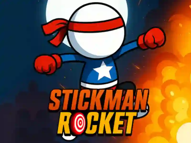 Permainan Stickman Rocket talian
