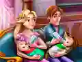 Permainan Hari Keluarga Kembar Rapunzel talian