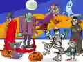 Permainan Cari 5 Perbezaan Halloween talian Permainan Cari 5 Perbezaan Halloween talian