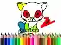 Permainan Kembali ke Sekolah: Mewarnakan Kucing talian Permainan Kembali ke Sekolah: Mewarnakan Kucing talian