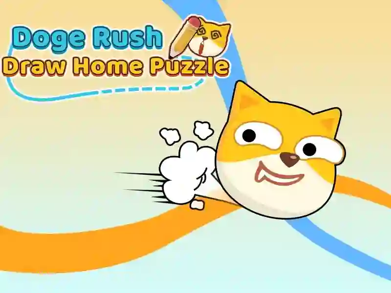 Permainan Doge tergesa -gesa melukis teka -teki pulang talian