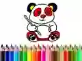 Permainan Kembali ke Sekolah: Mewarnakan Panda talian Permainan Kembali ke Sekolah: Mewarnakan Panda talian