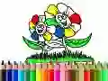 Permainan Kembali ke Sekolah: Mewarnakan Bunga talian Permainan Kembali ke Sekolah: Mewarnakan Bunga talian