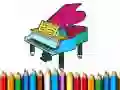 Permainan Kembali ke Sekolah: Buku Mewarna Piano talian Permainan Kembali ke Sekolah: Buku Mewarna Piano talian