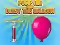 Permainan Pam udara dan letupkan belon talian Permainan Pam udara dan letupkan belon talian