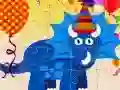 Permainan Puzzle Parti Dino talian Permainan Puzzle Parti Dino talian