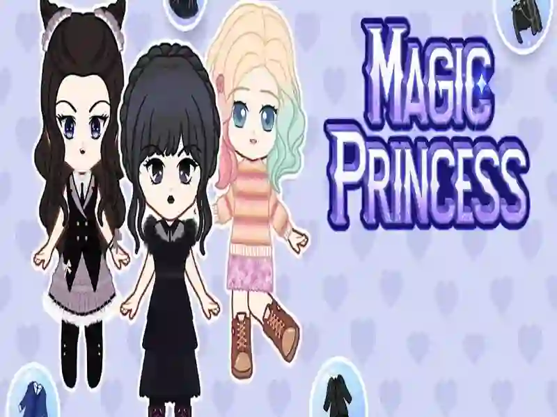 Permainan Puteri Magic: Berpakaian anak patung talian