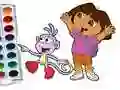Permainan Dora Pengembara Buku Mewarna talian