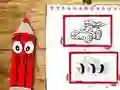 Permainan Buku Mewarna Kereta Kembali ke Sekolah talian Permainan Buku Mewarna Kereta Kembali ke Sekolah talian