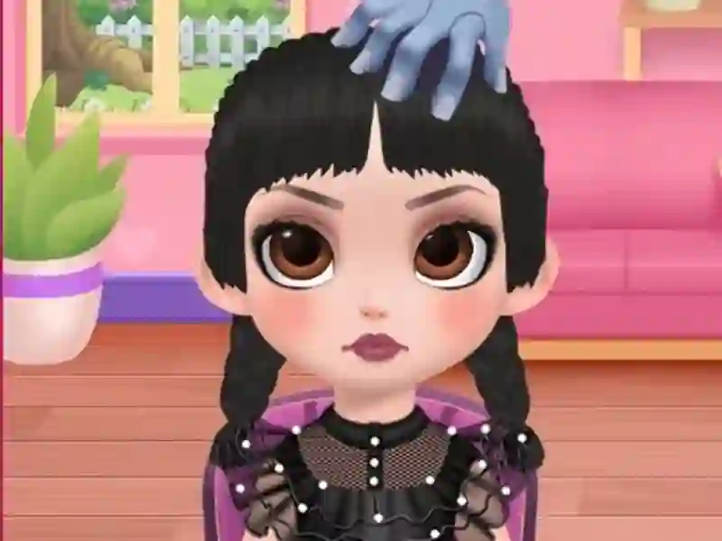 Permainan Salon rambut dan berpakaian gadis talian