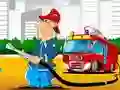 Permainan Perbezaan Trak Kebakaran talian