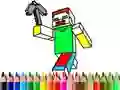 Permainan Kembali ke Sekolah: Mewarnakan Minecraft talian Permainan Kembali ke Sekolah: Mewarnakan Minecraft talian