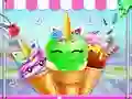 Permainan Pembuat Ais Krim Kon Unicorn talian Permainan Pembuat Ais Krim Kon Unicorn talian