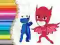 Permainan Buku Mewarna PJ Masks talian