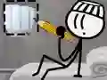Permainan Dop Stickman Melarikan Diri dari Penjara talian