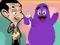 Permainan Apabila Encik Bean bertemu Grimace talian